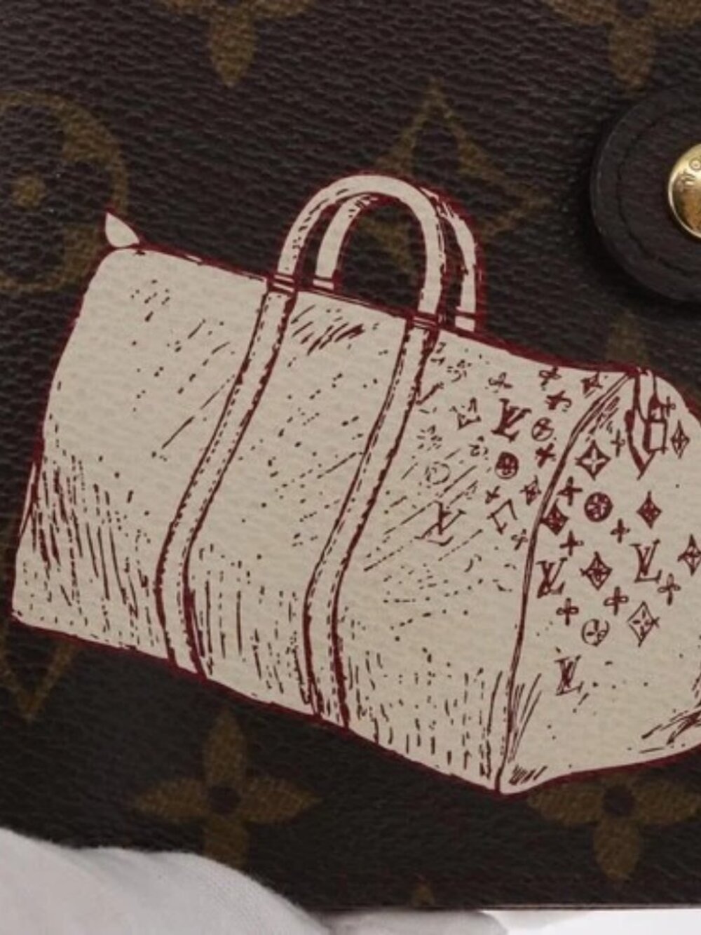 LOUIS VUITTON Monogram Keepall Agenda PM Day Planner Cover R20964 LV Auth 171189 - Picture 13 of 16